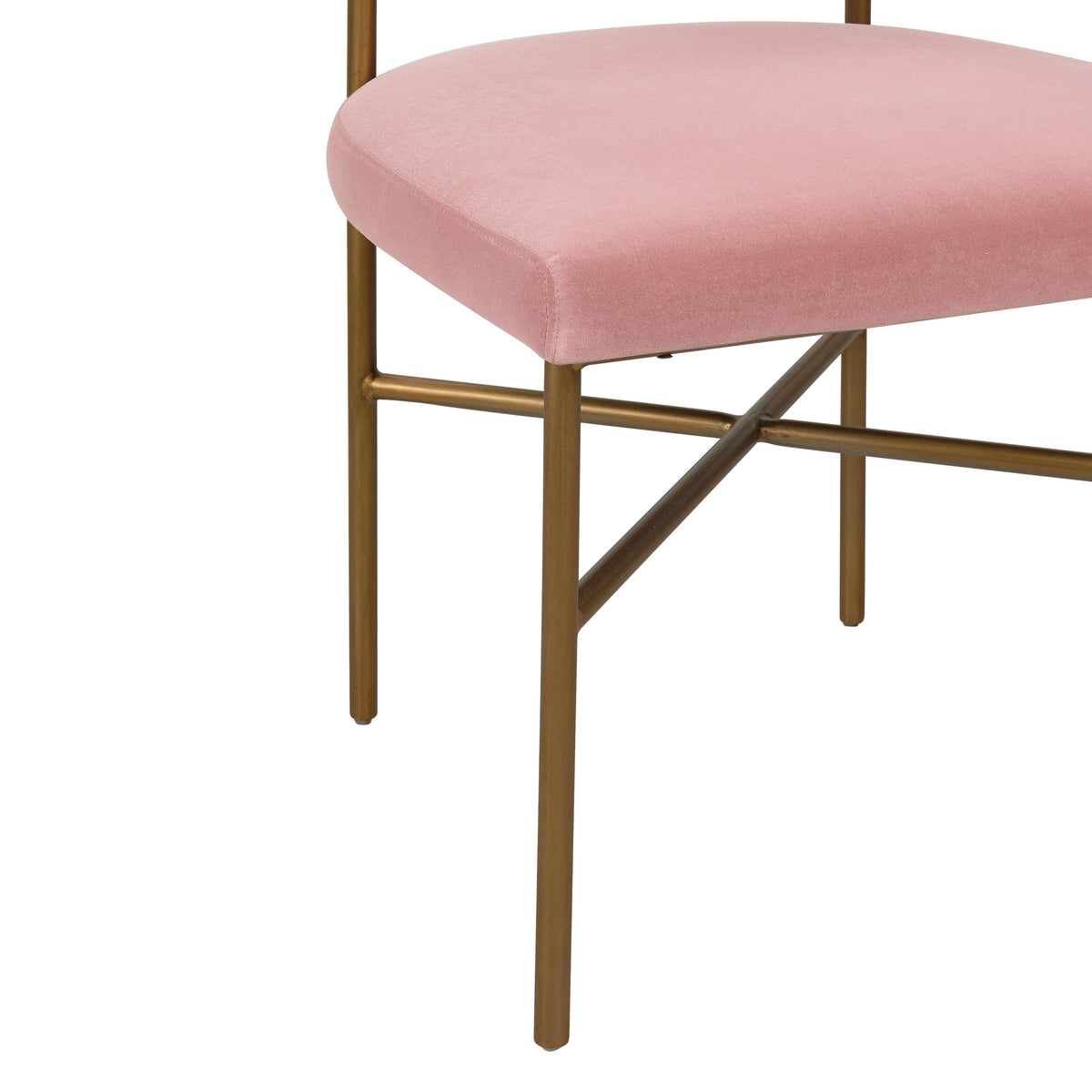 Kim Blush Performance Velvet Dining Chair by TOV Furniture – photo 5 of 7