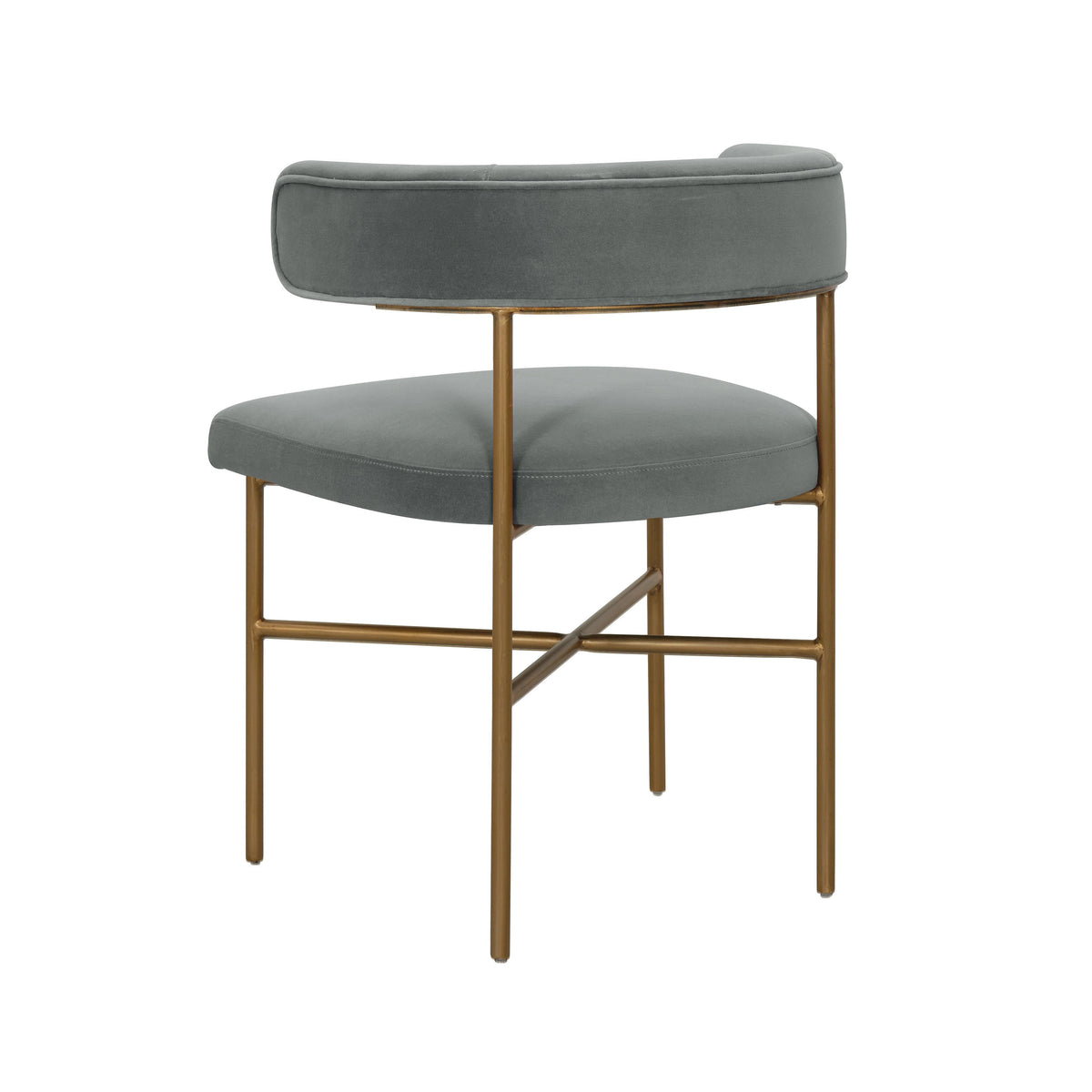 Kim Grey Performance Velvet Dining Chair by TOV Furniture – photo 4 of 6