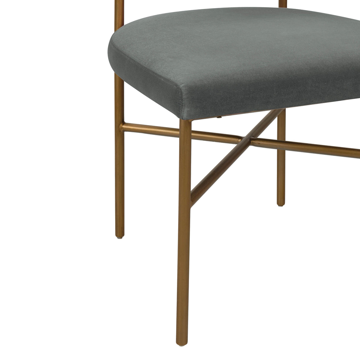 Kim Grey Performance Velvet Dining Chair by TOV Furniture – photo 5 of 6