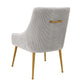 Beatrix Pleated Velvet Side Chair by TOV D6438