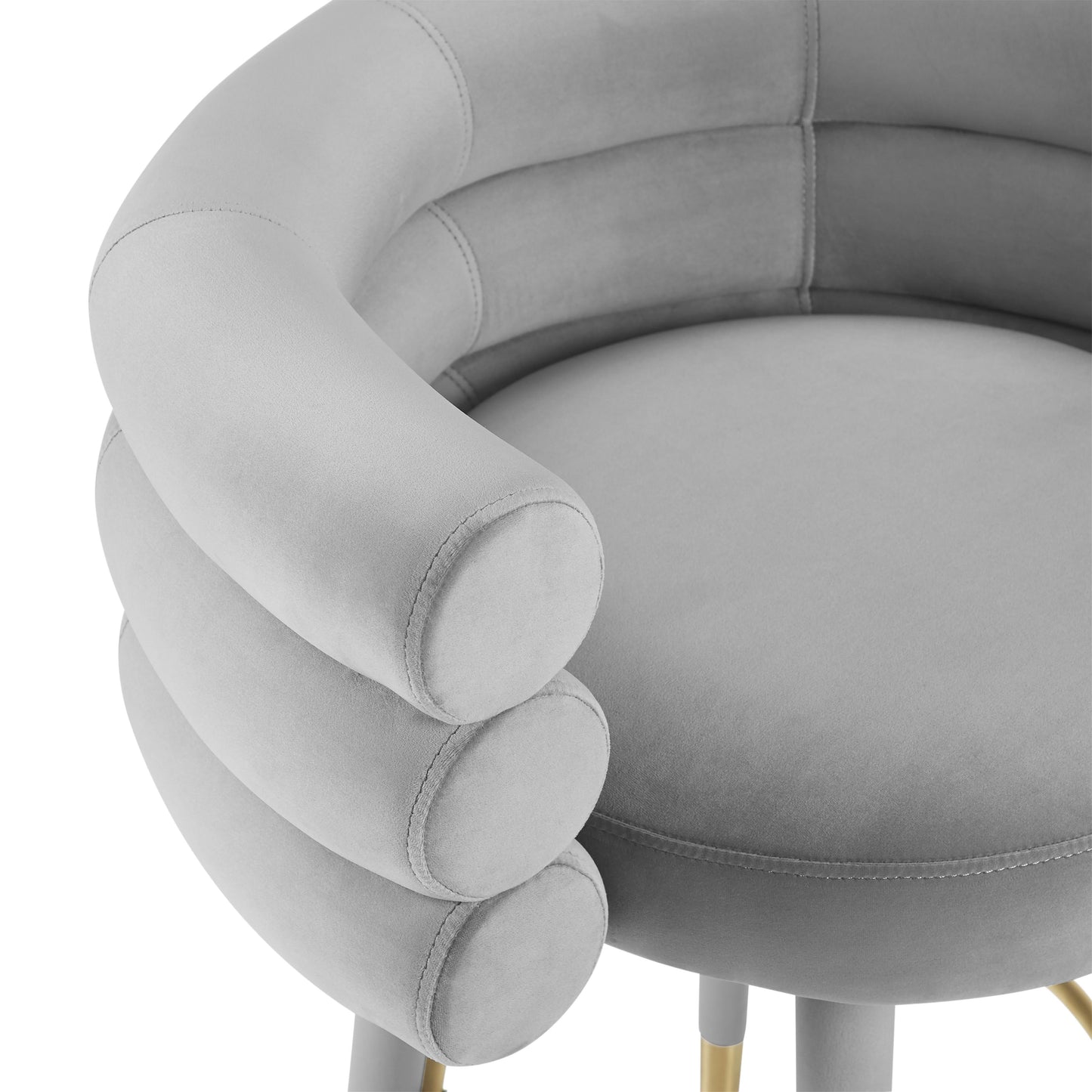 Betty Velvet Stool by TOV D6453