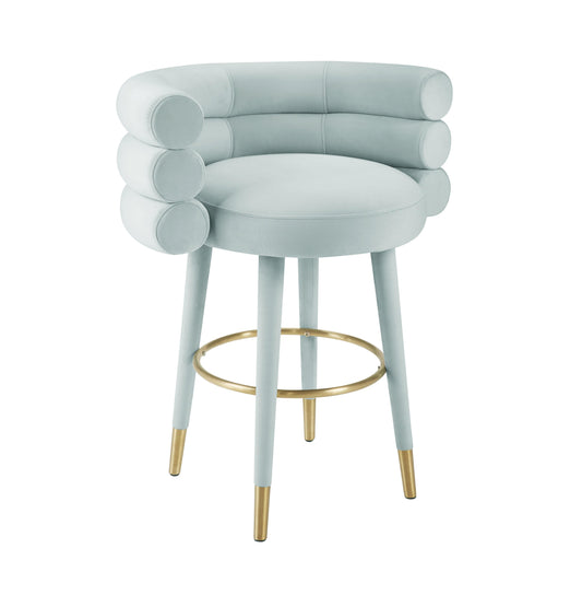 Betty Velvet Stool by TOV D6455