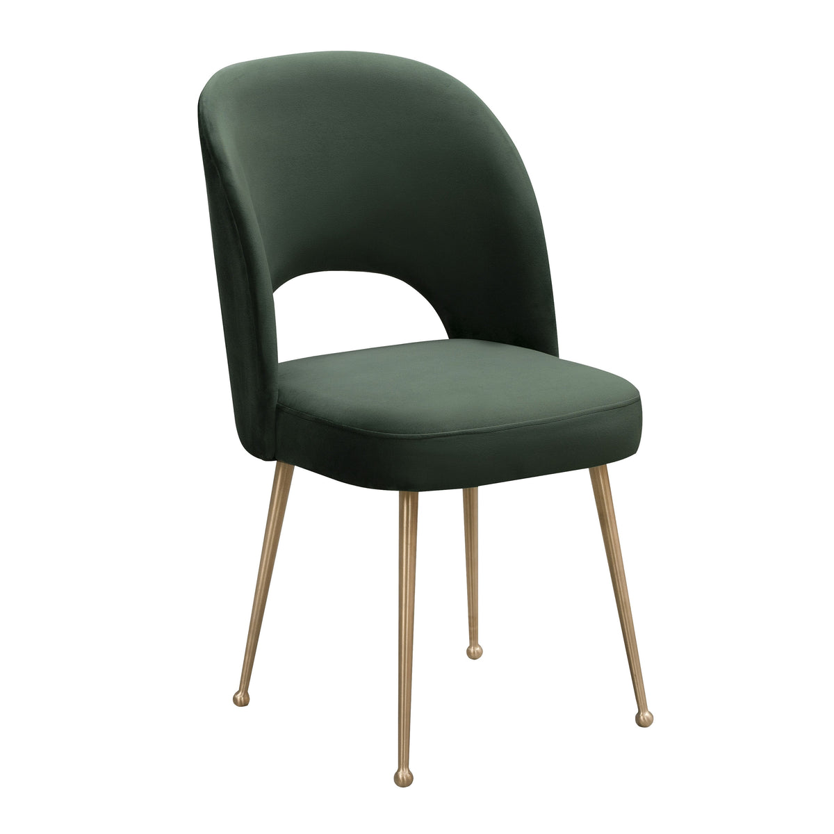Swell Forest Green Performance Velvet Dining Chair by TOV Furniture – photo 1 of 6