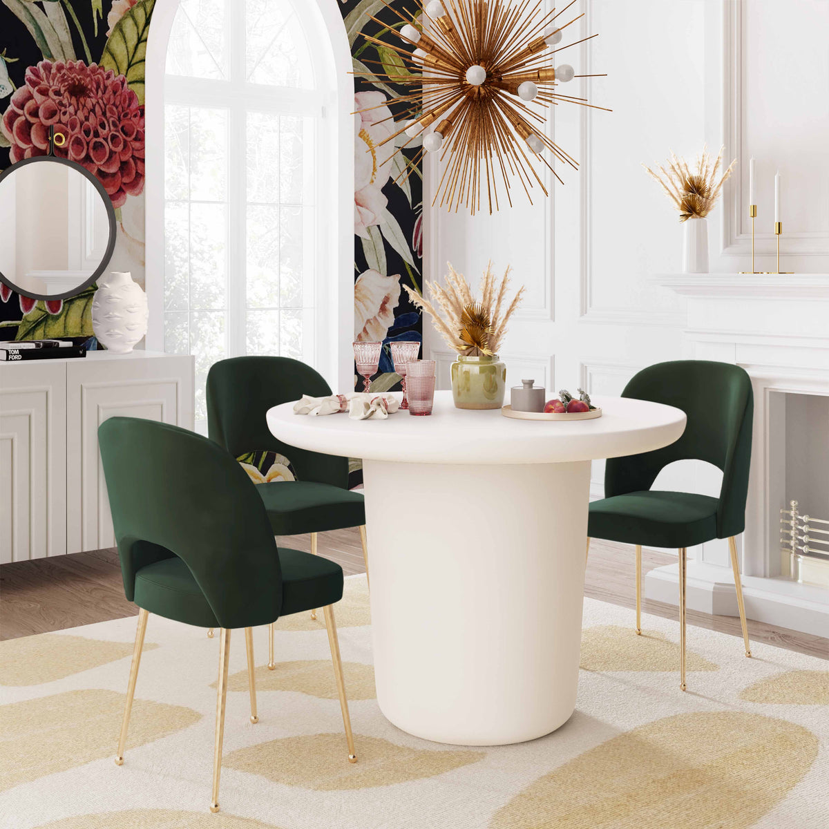 Swell Forest Green Performance Velvet Dining Chair by TOV Furniture – photo 2 of 6