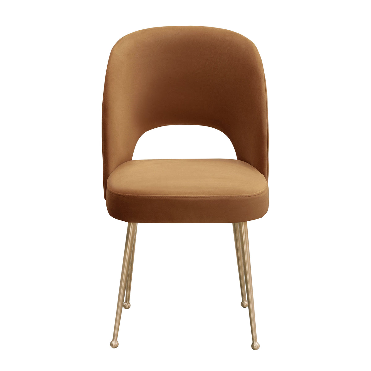 Swell Cognac Performance Velvet Dining Chair by TOV Furniture – photo 3 of 6
