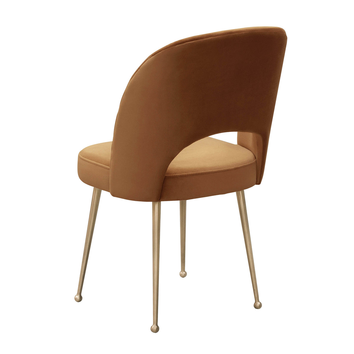 Swell Cognac Performance Velvet Dining Chair by TOV Furniture – photo 4 of 6