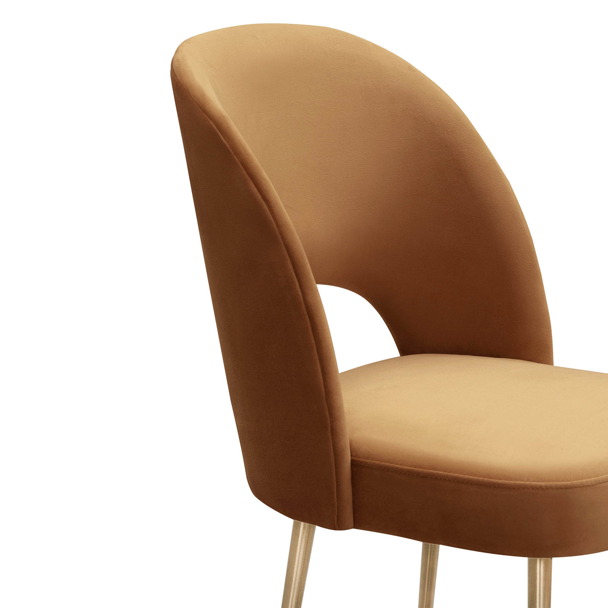 Swell Cognac Performance Velvet Dining Chair by TOV Furniture – photo 5 of 6