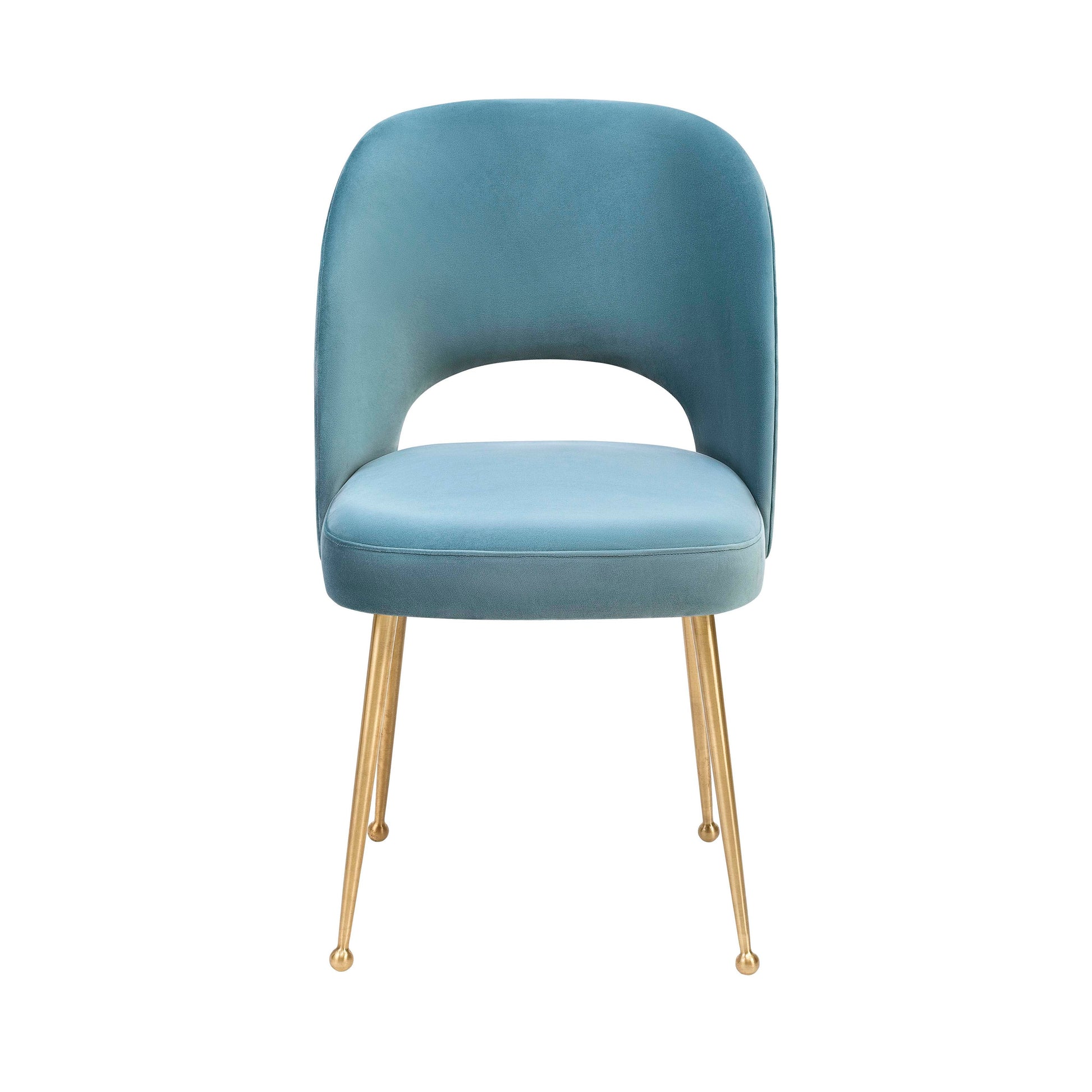 Swell Performance Velvet Dining Chair Sea Blue by Tov Furniture