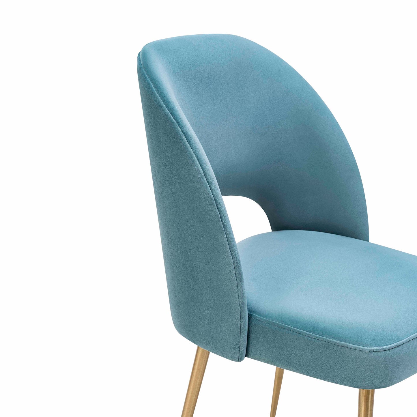 Swell Performance Velvet Dining Chair Sea Blue by Tov Furniture