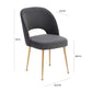 Swell Velvet Dining Chair by TOV D61