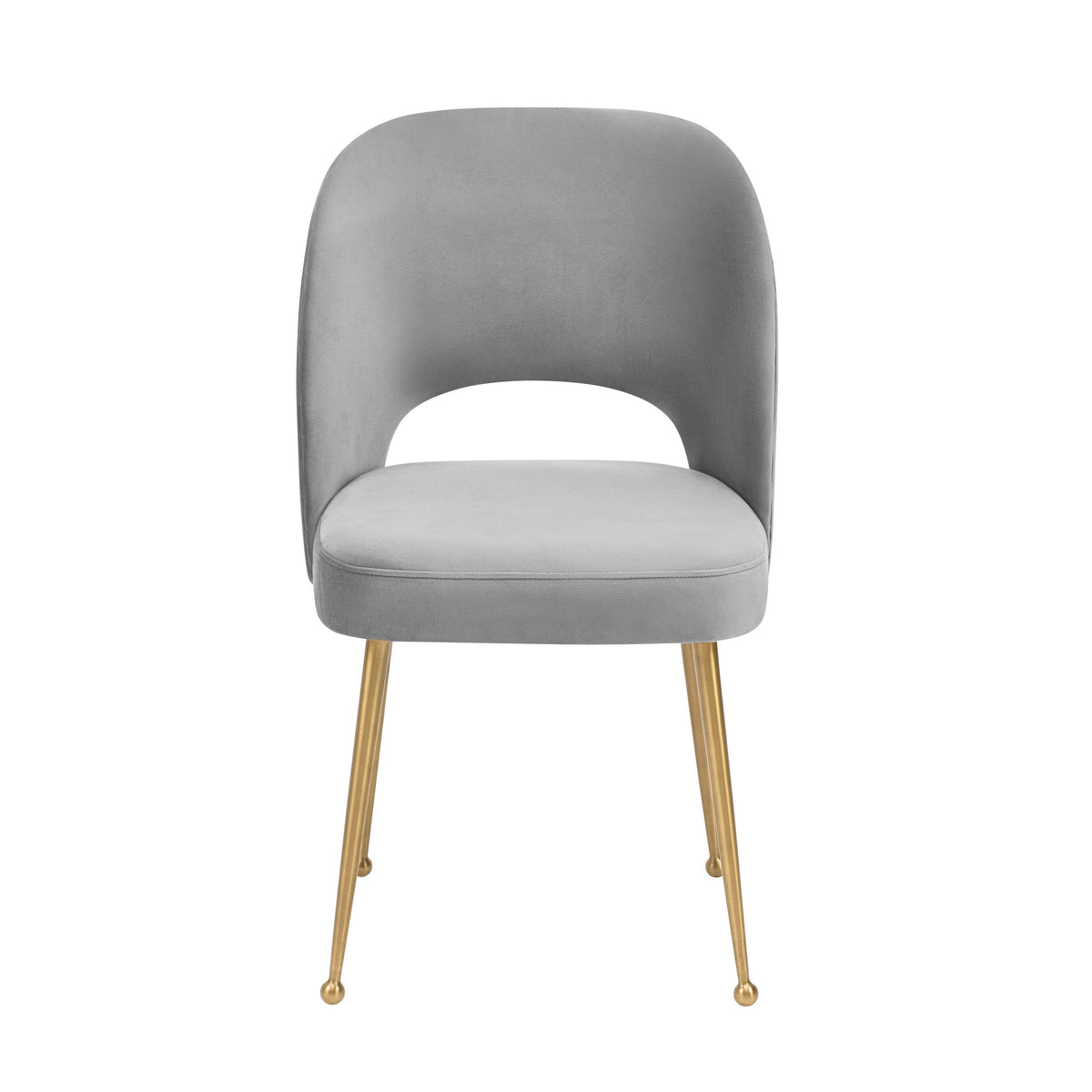 Swell Light Grey Performance Velvet Dining Chair by TOV Furniture – photo 3 of 6