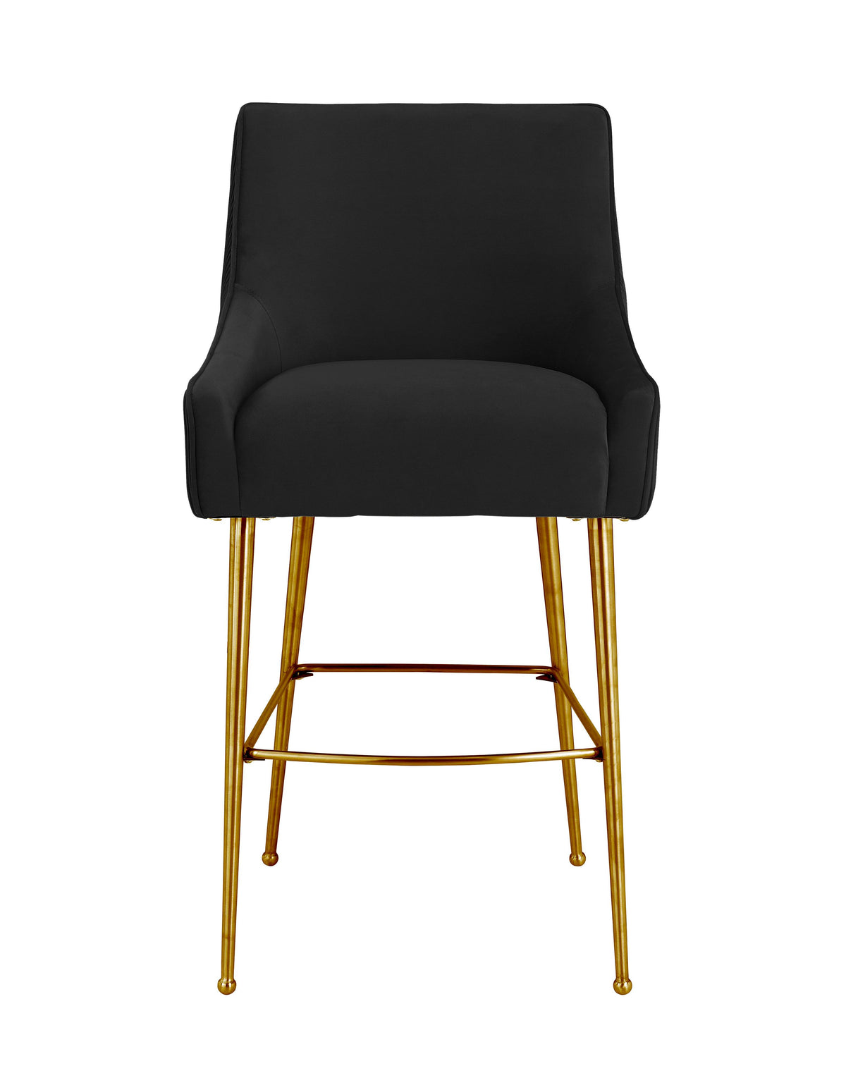 Beatrix Pleated Performance Velvet Stool by TOV Furniture – several options shown