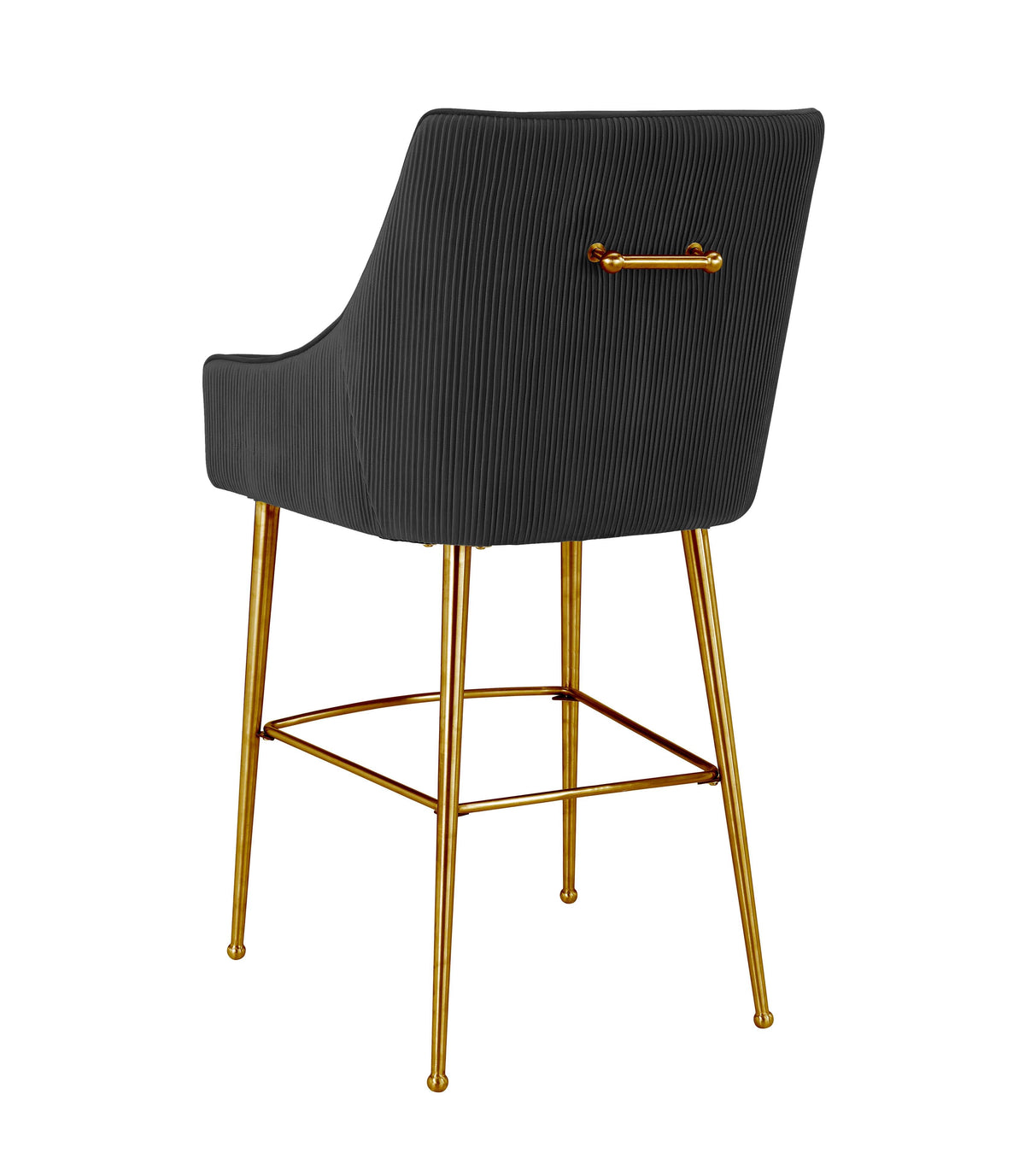 Beatrix Pleated Performance Velvet Stool by TOV Furniture – several options shown