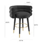 Betty Velvet Stool by TOV D69022