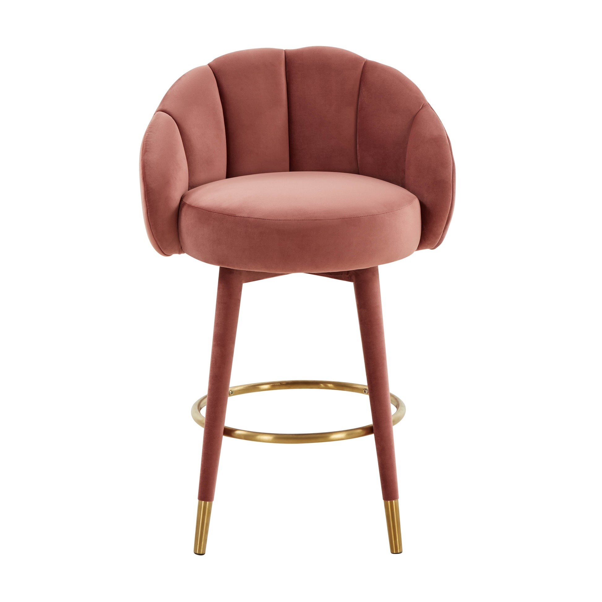 Myla Velvet Swivel Stool by TOV D68243