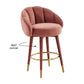 Myla Velvet Swivel Stool by TOV D68242