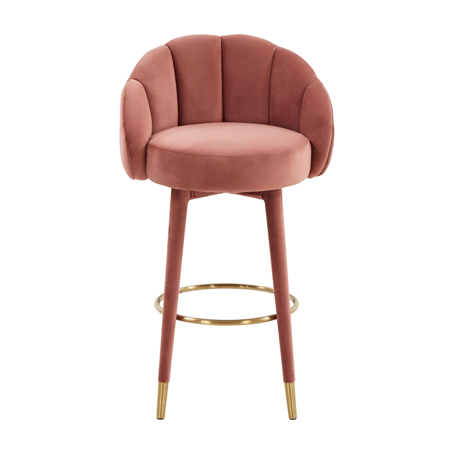 Myla Velvet Swivel Stool by TOV D68243