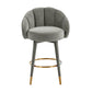 Myla Velvet Swivel Stool by TOV D68240