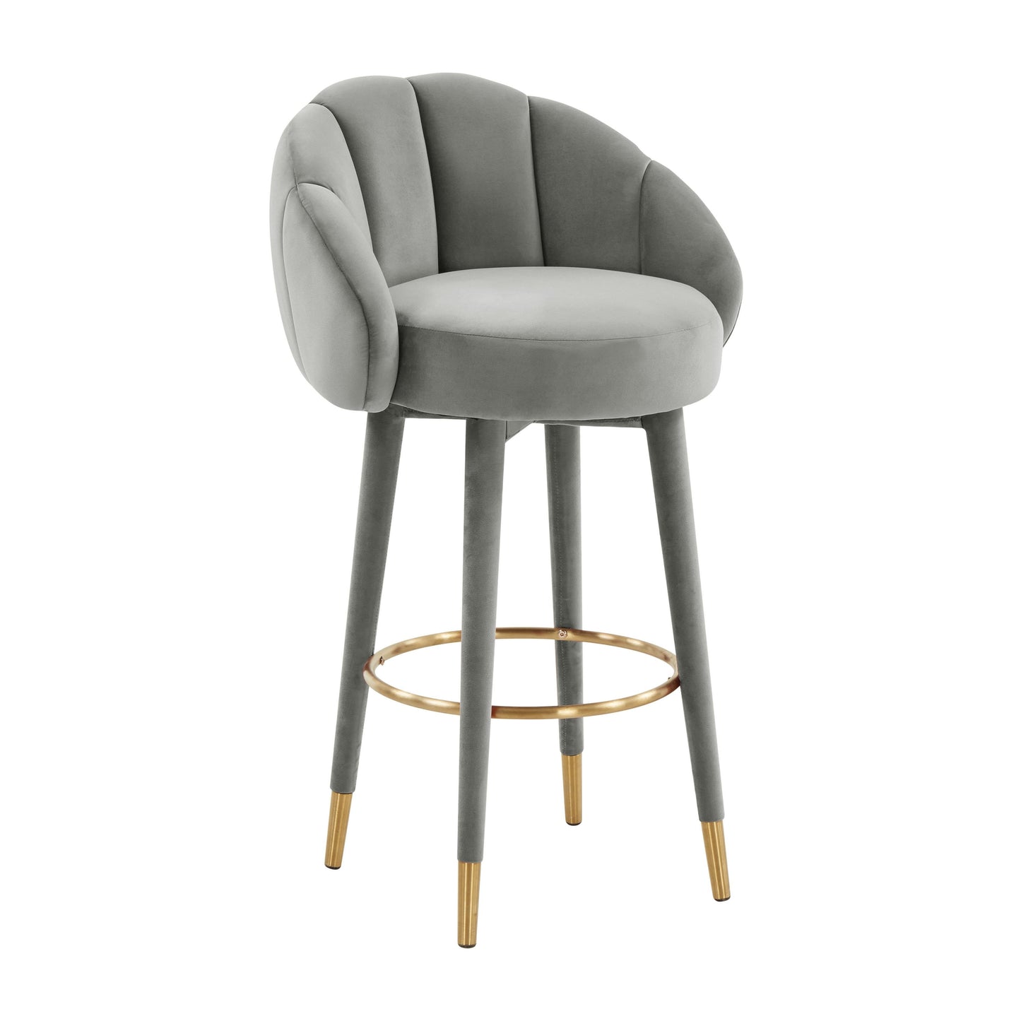 Myla Velvet Swivel Stool by TOV D68242
