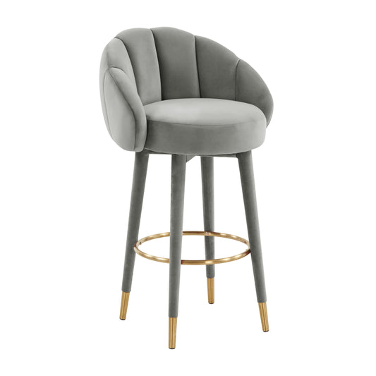 Myla Velvet Swivel Stool by TOV D68242