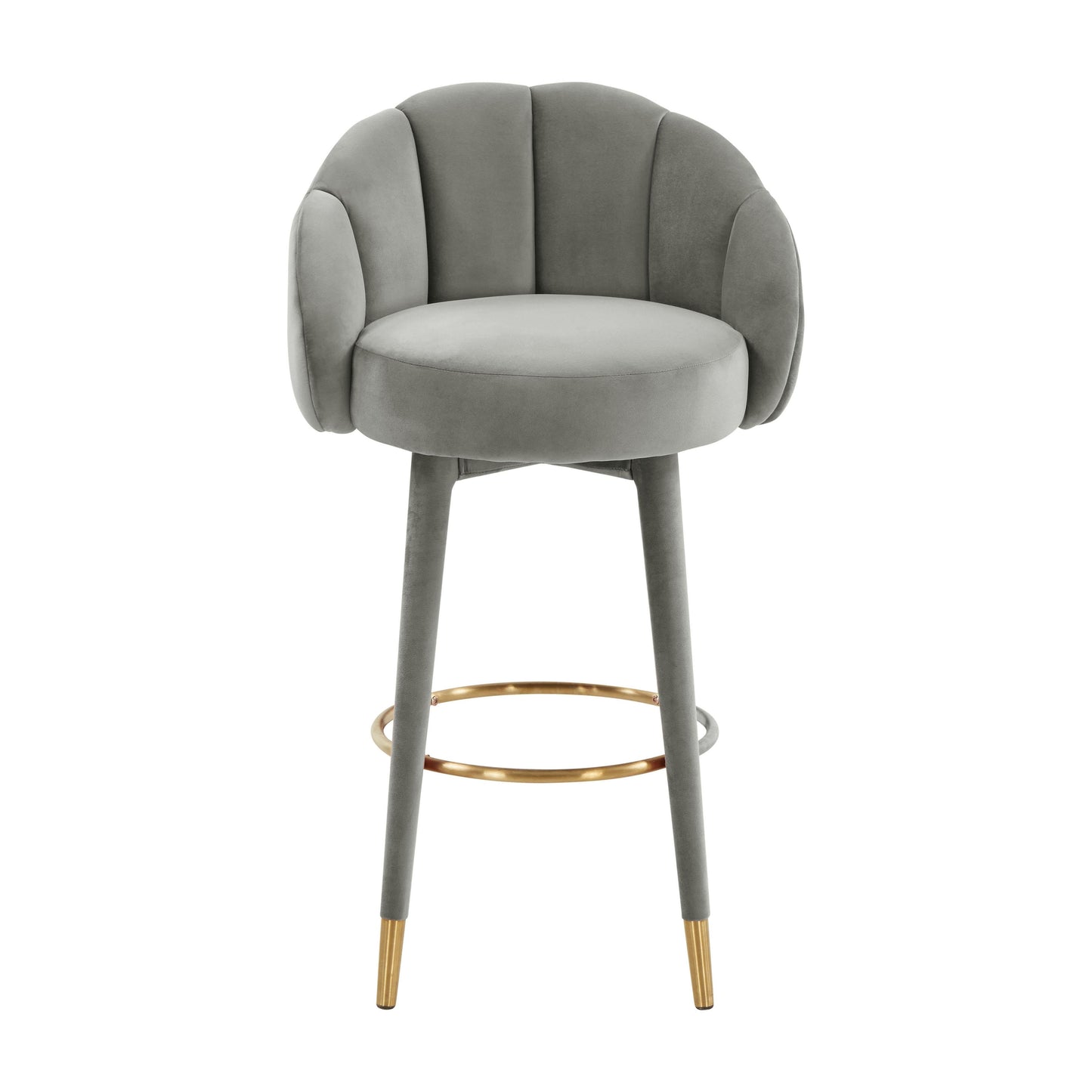 Myla Velvet Swivel Stool by TOV D68242