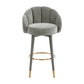 Myla Velvet Swivel Stool by TOV D68240