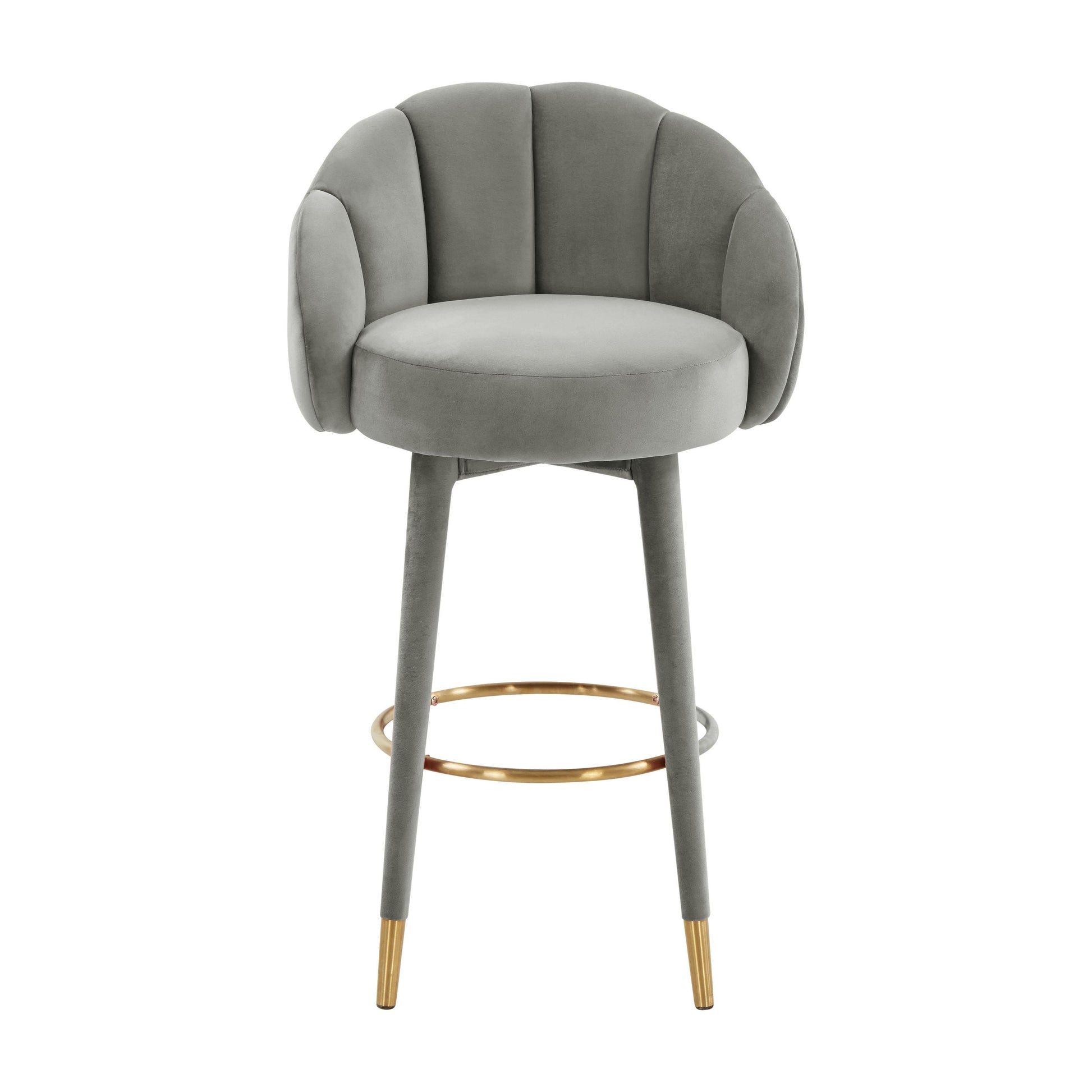 Myla Velvet Swivel Stool by TOV D68243