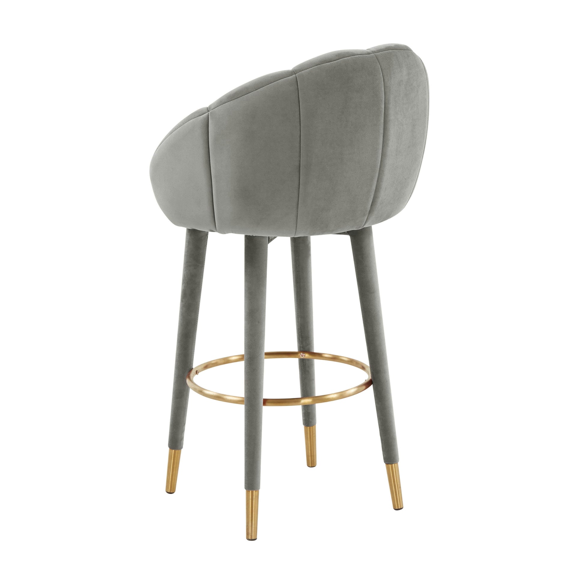 Myla Velvet Swivel Stool by TOV D68242