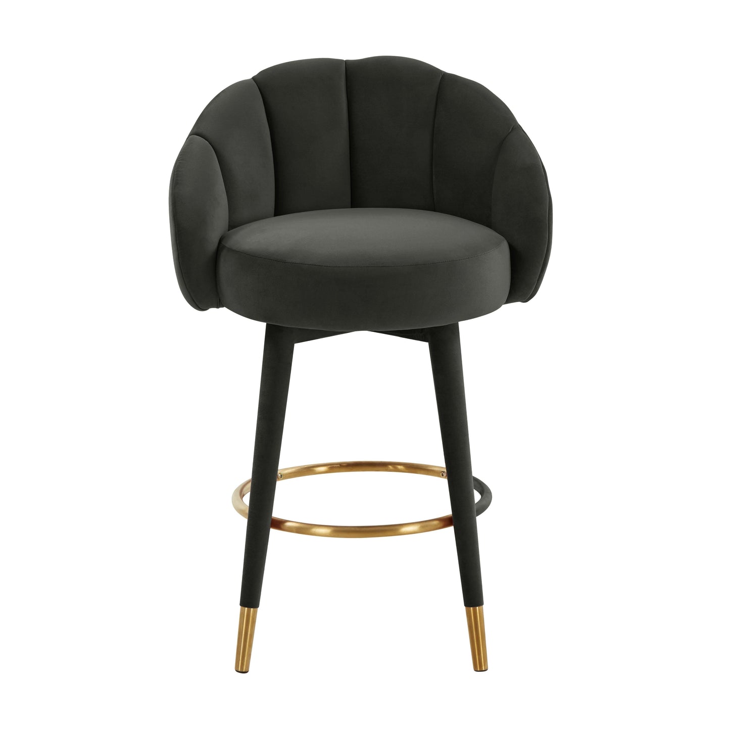Myla Velvet Swivel Stool by TOV D68240