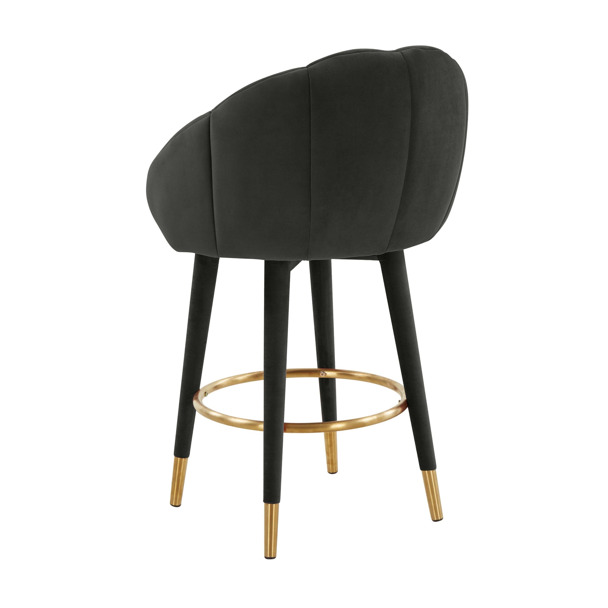 Myla Velvet Swivel Stool by TOV D68239