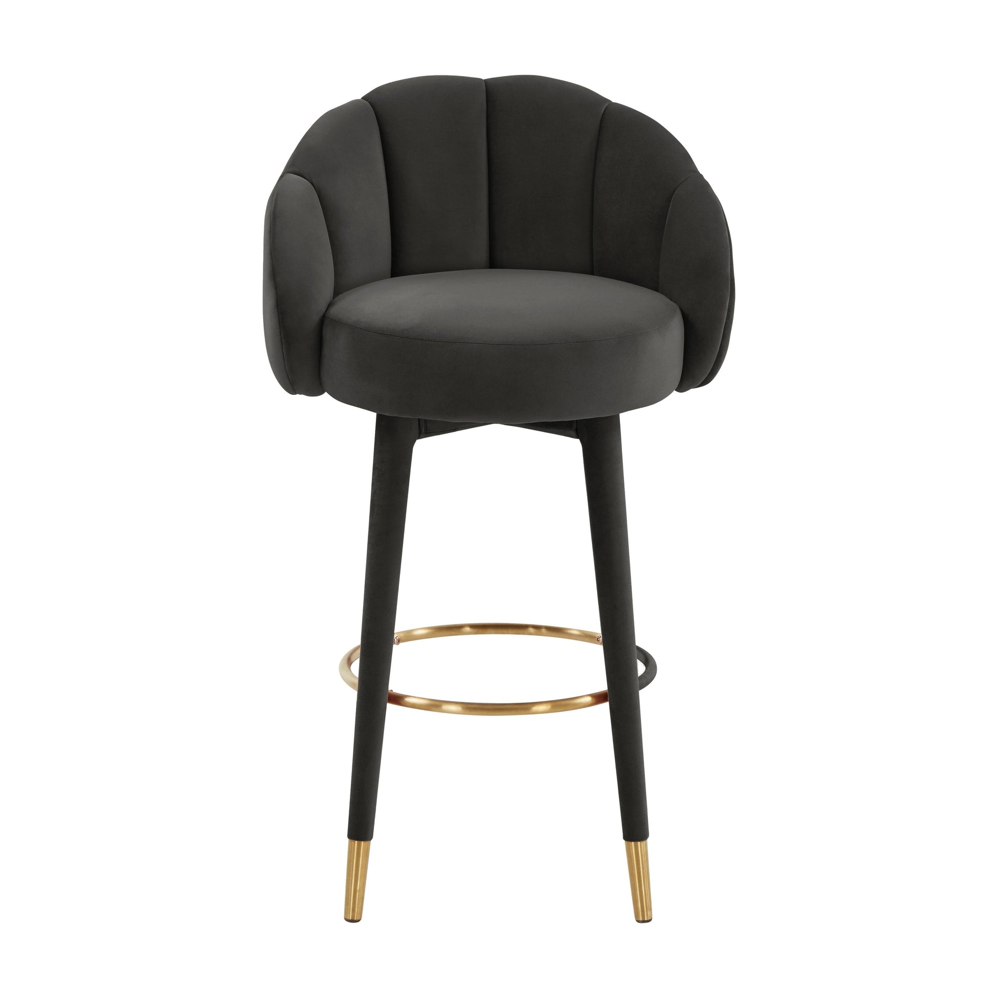 Myla Velvet Swivel Stool by TOV D68239