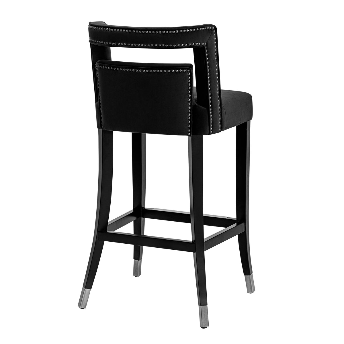 Hart Black Performance Velvet Counter Stool by TOV Furniture – photo 4 of 7