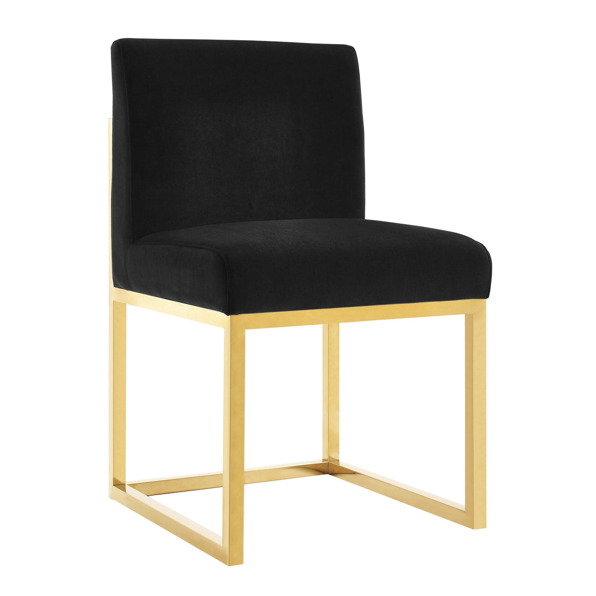 Haute Black Performance Velvet Chair by TOV Furniture – photo 1 of 6