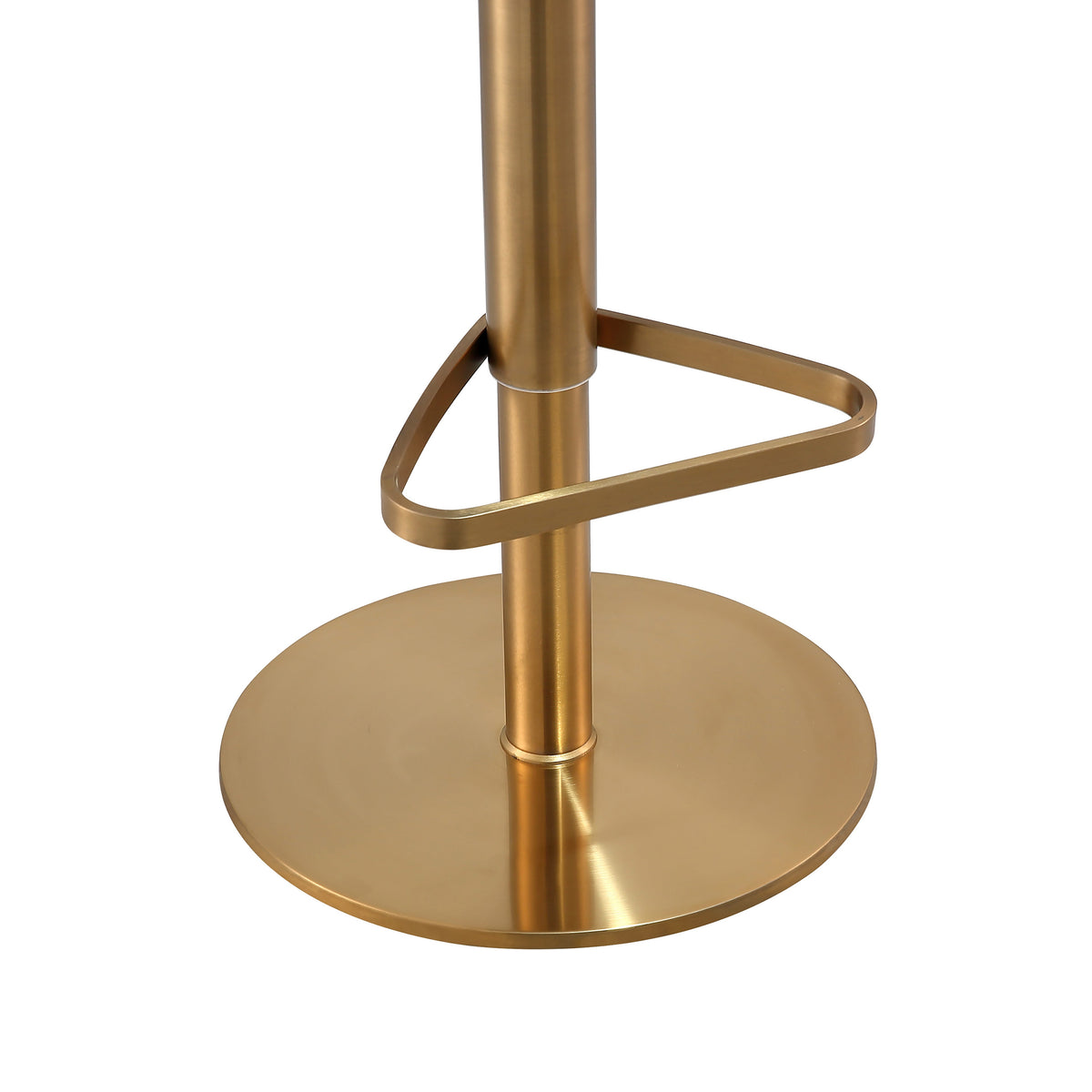 Astro Black Performance Vegan Leather and Gold Adjustable Stool by TOV Furniture – photo 8 of 9