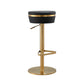 Astro Performance Vegan Leather Adjustable Stool by TOV D68297