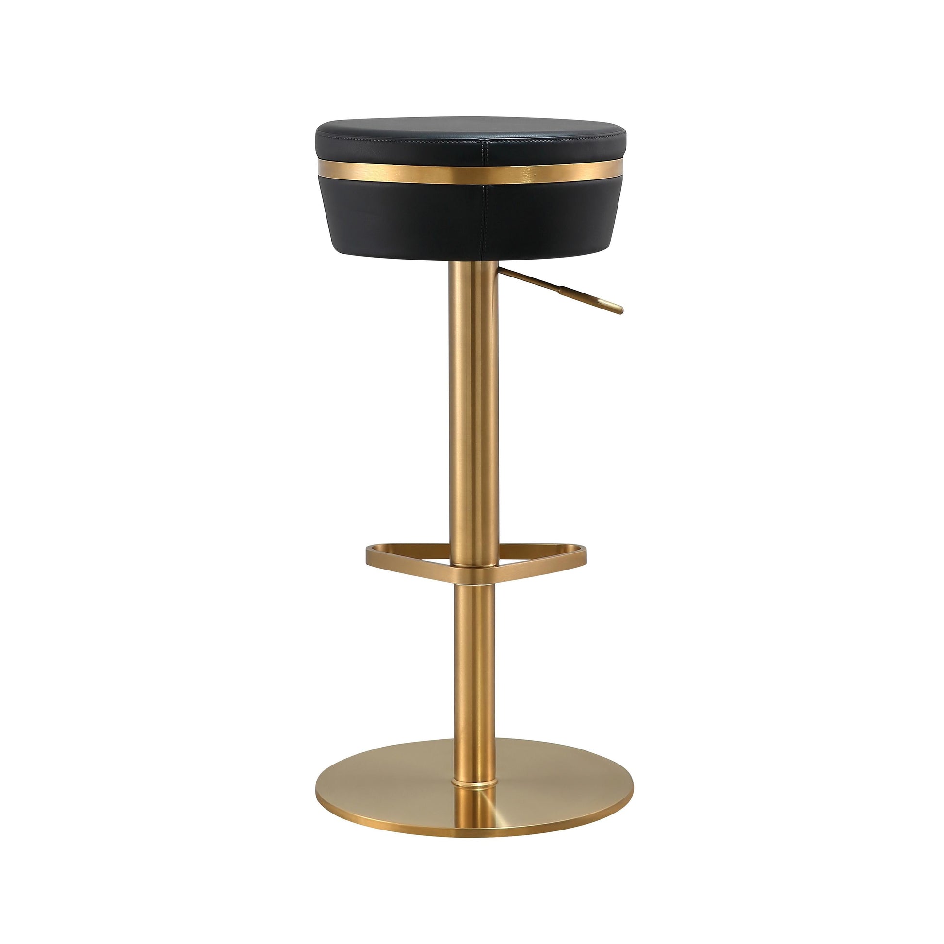 Astro Performance Vegan Leather Adjustable Stool by TOV D68296