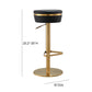 Astro Performance Vegan Leather Adjustable Stool by TOV D68297