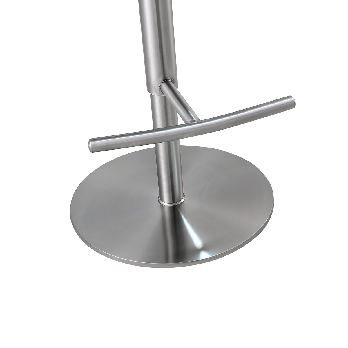 Reagan Sea Foam Green Performance Vegan Leather and Silver Adjustable Stool by TOV Furniture – photo 7 of 9