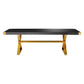 Adeline 95 Lacquer Rectangular Dining Table by TOV G5496