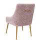 Beatrix Pleated Velvet Side Chair by TOV D6394