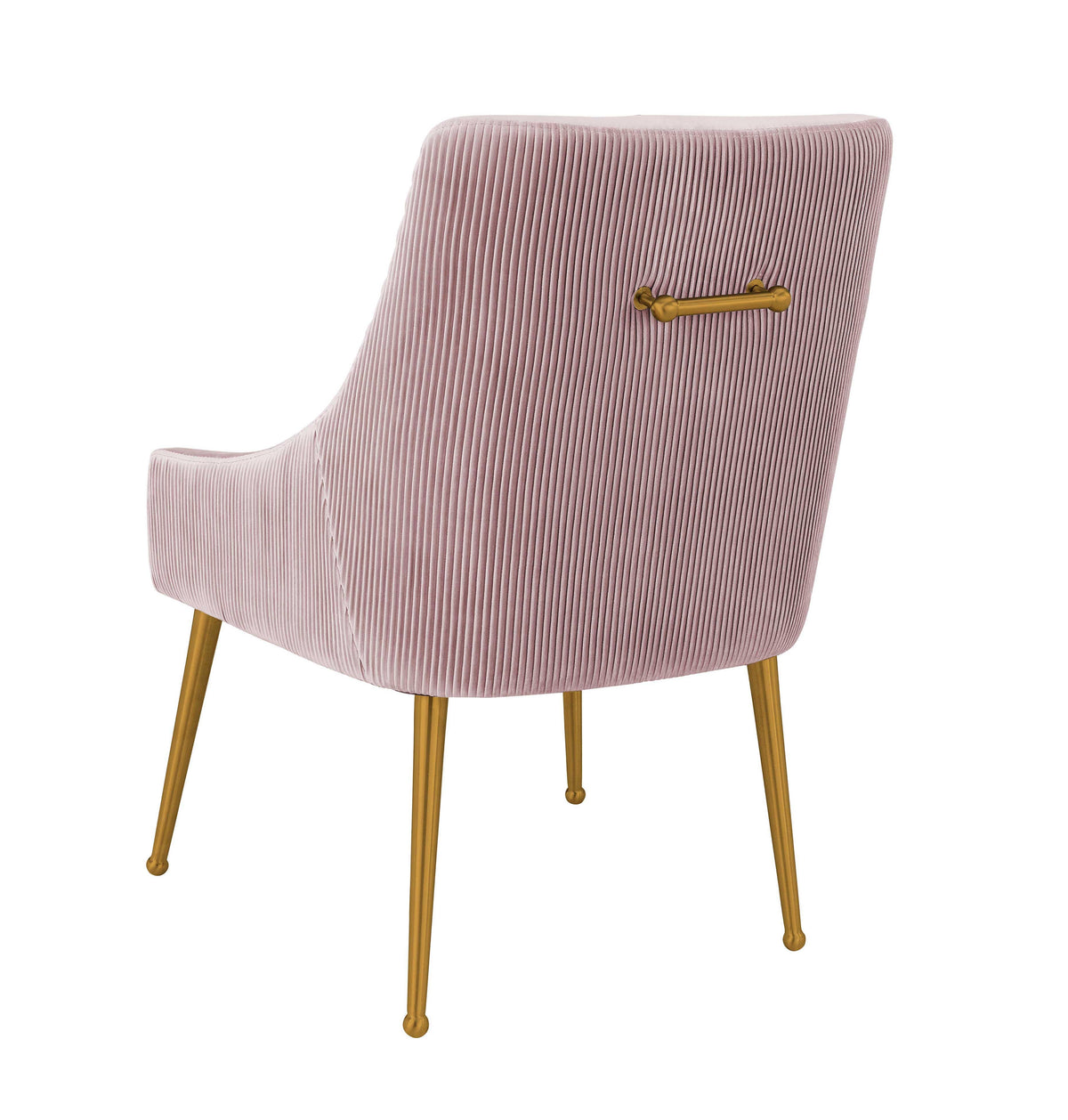 Beatrix Pleated Mauve Performance Velvet Dining Chair by TOV Furniture – photo 4 of 8