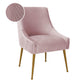 Beatrix Pleated Velvet Side Chair by TOV D68313