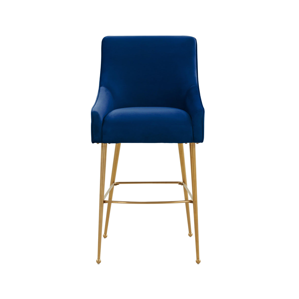 Beatrix Navy Performance Velvet Counter Stool by TOV Furniture – photo 3 of 6