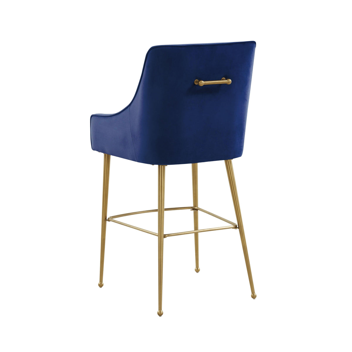 Beatrix Navy Performance Velvet Counter Stool by TOV Furniture – photo 4 of 6