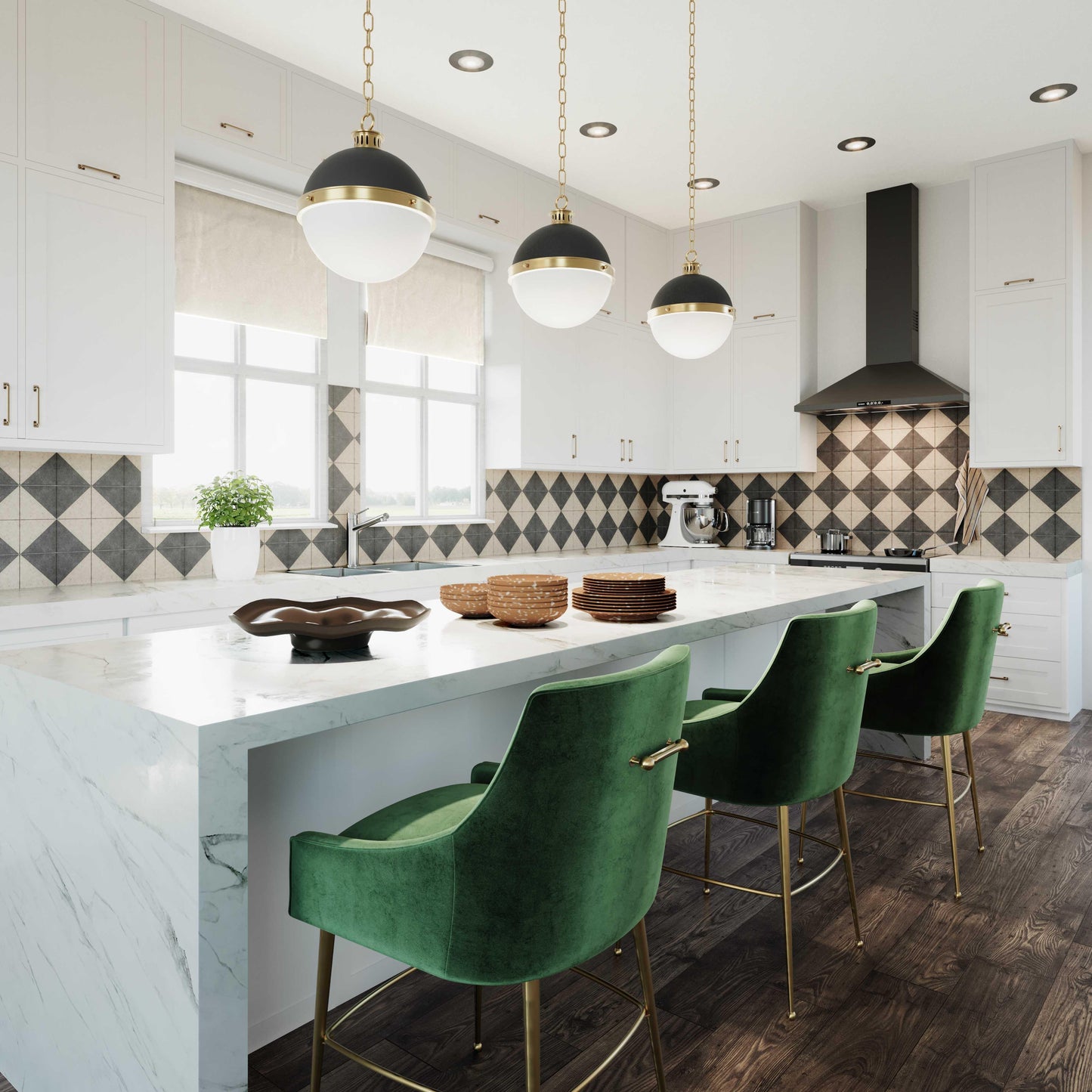 Beatrix Velvet Stool by TOV D68341