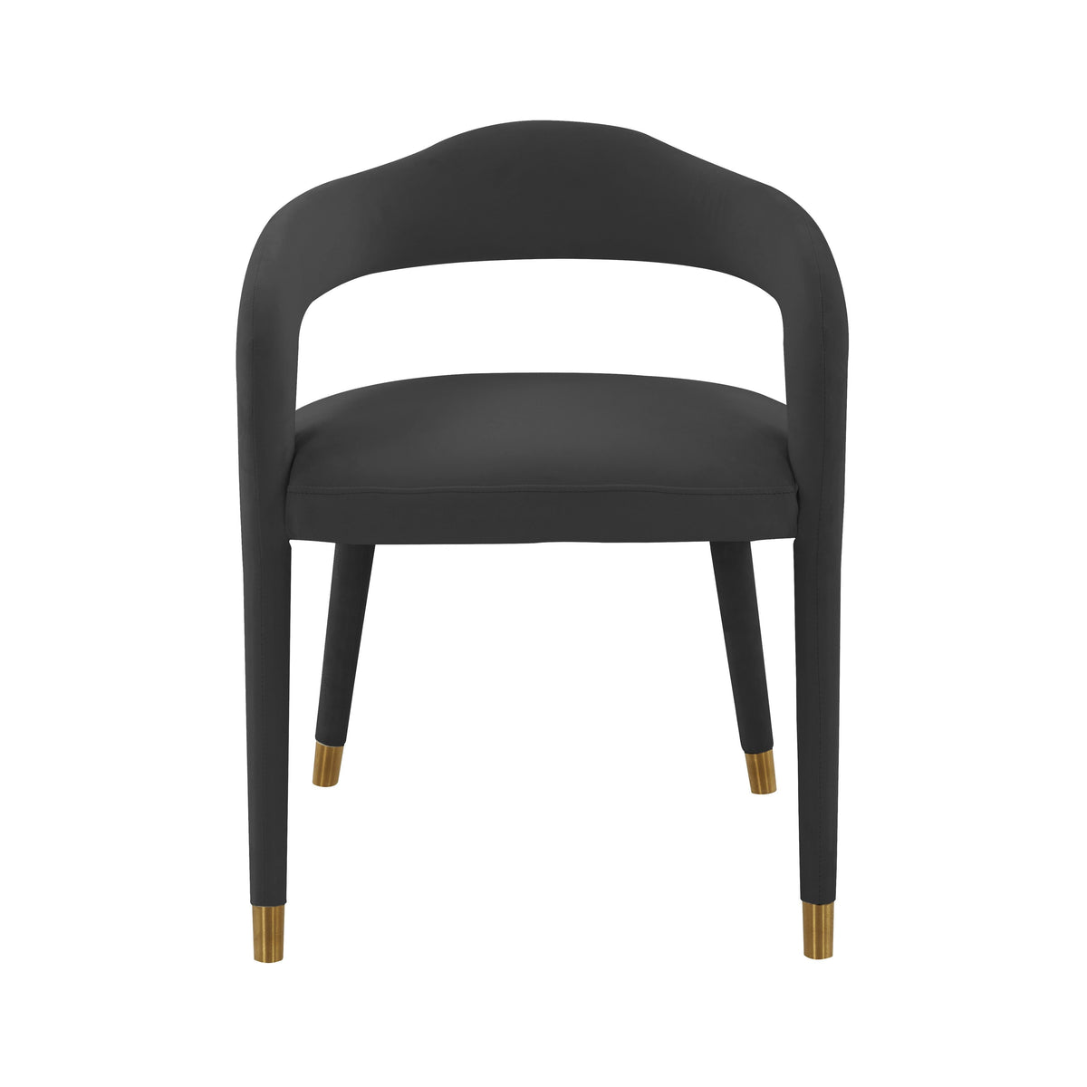 Lucia Black Performance Velvet Dining Chair by TOV Furniture – photo 3 of 6