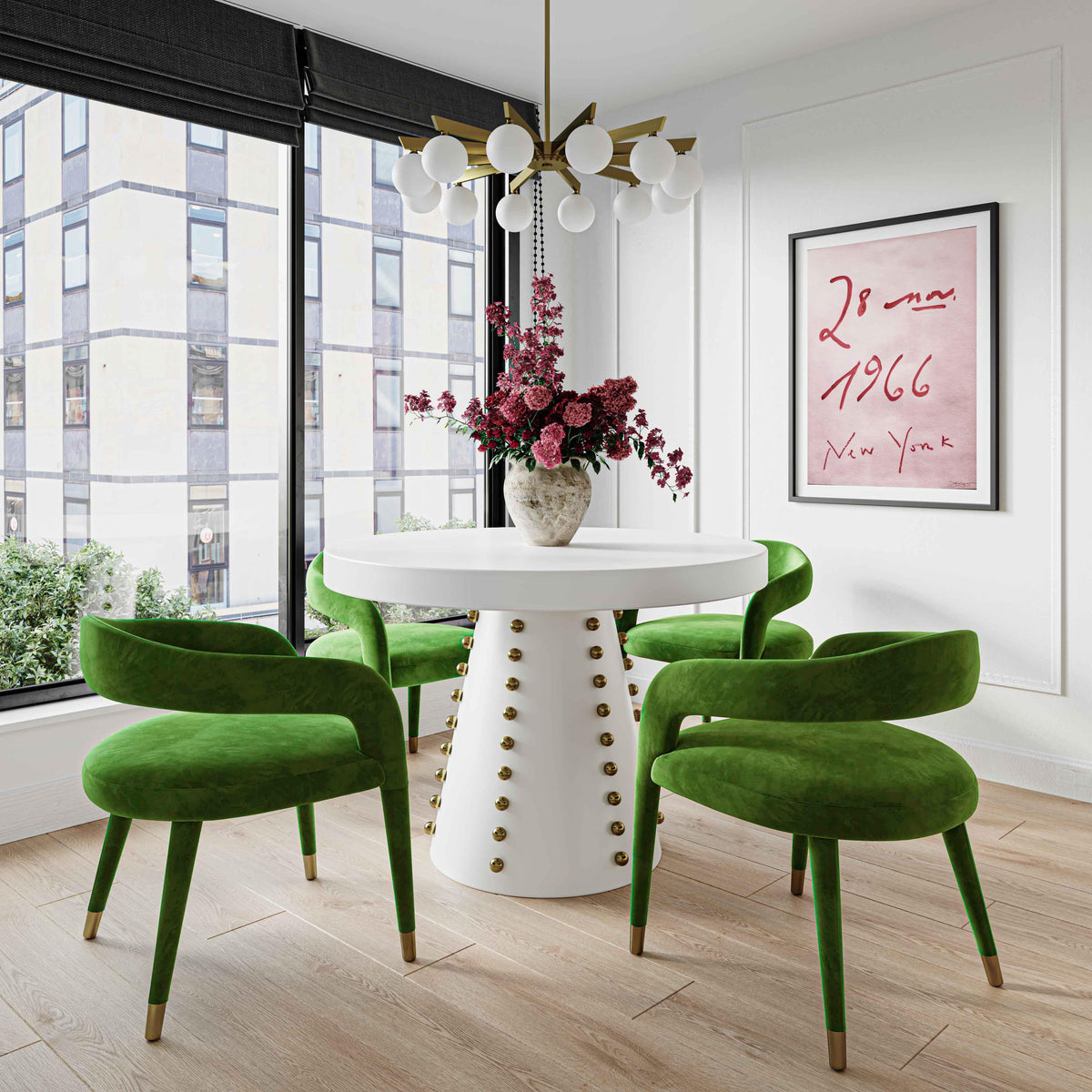 Lucia Green Performance Velvet Dining Chair by TOV Furniture – photo 2 of 7