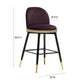 Harley Velvet Stool by TOV D68478