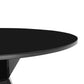 Iris 56 Glass Round Dining Table by TOV D68458