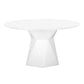 Iris 56 Glass Round Dining Table by TOV D68459